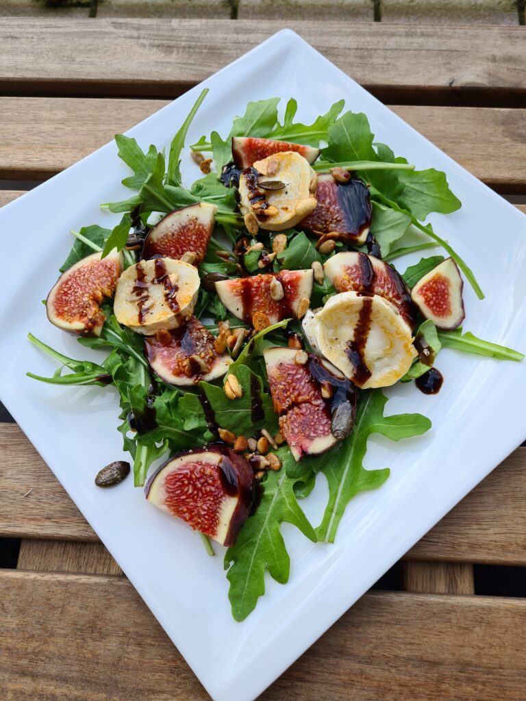 Feigen-Ziegenkäse-Salat lecker nachkochen - mit Franzi.App